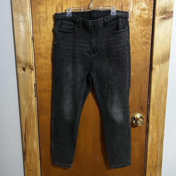 The Unbranded Brand Pants - Plus Size 2X Black Jeans Women's Elastic Waist